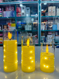 LED Fairy Light Candle Set – Set of 3